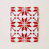 Xmas Snowflake Weihnachtsmuster Puzzle (Vertikal)