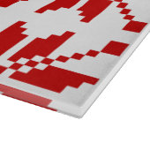 Xmas Snowflake Weihnachtsmuster Schneidebrett (Ecke)