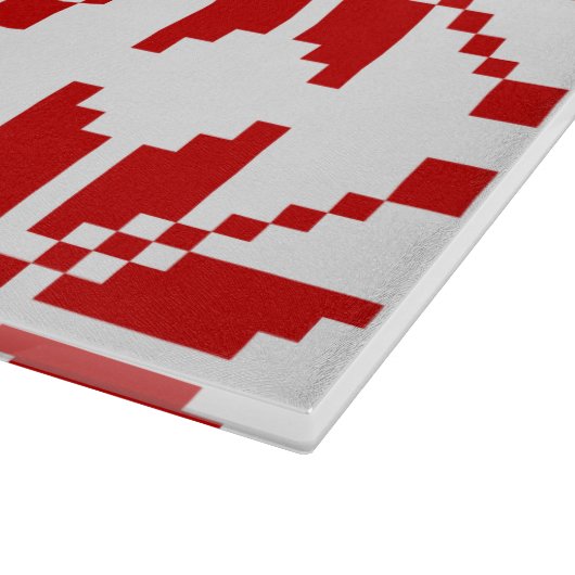 Xmas Snowflake Weihnachtsmuster Schneidebrett (Ecke)