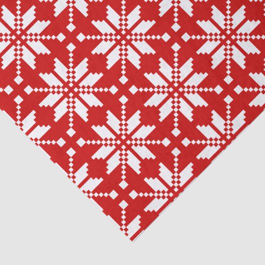 Xmas Snowflake Weihnachtsmuster Seidenpapier (Ausschnitt)