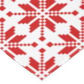 Xmas Snowflake Weihnachtsmuster Tischdecke (Schrägansicht)