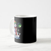 Xmas Snowman Bowling Ll und Button Weihnachten Kaffeetasse (Vorderseite Links)