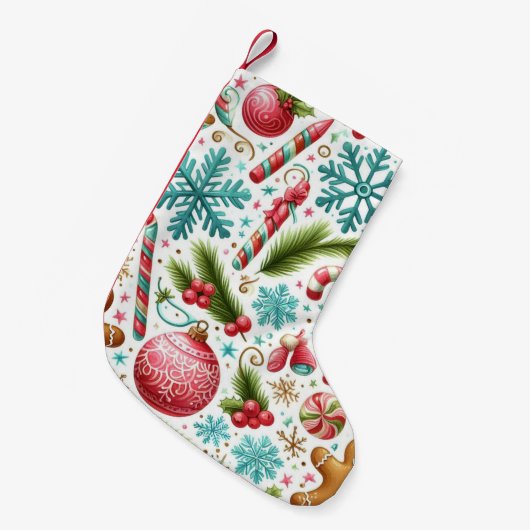 Xmas Socks Kleiner Weihnachtsstrumpf (Vorderansicht (hängend))