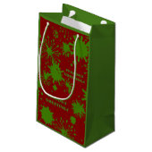 Xmas Splash Geschenktasche Kleine Geschenktüte (Rückseite Schrägansicht)