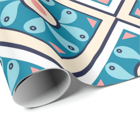 Xmas Square 30"x6"Wrapping Paper Geschenkpapier (Rolleneckpunkt)