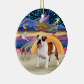 Xmas Star - English Bulldog 5 Keramik Ornament (Rechts)