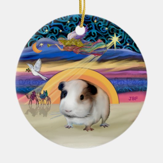 Xmas Star - Guinea Pig #1 Keramikornament (Vorne)