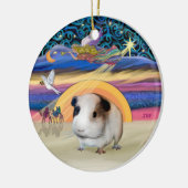 Xmas Star - Guinea Pig #1 Keramikornament (Links)