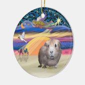 Xmas Star - Guinea Pig #2 Keramikornament (Links)