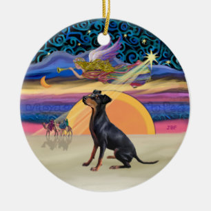 Xmas Star - Manchester Terrier Keramik Ornament