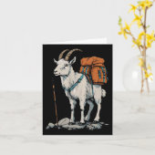 Xmas Store Mountain Goat Backpacker Camping Wander Karte (Gelbe Blume)