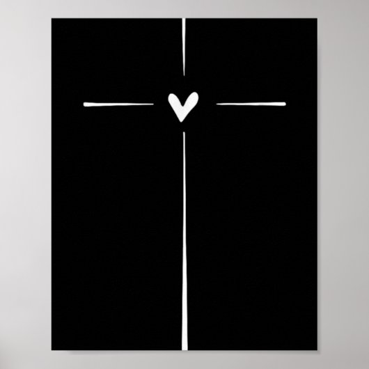 Xmas Store Uni Modern Black Heart Religious Poster (Vorne)