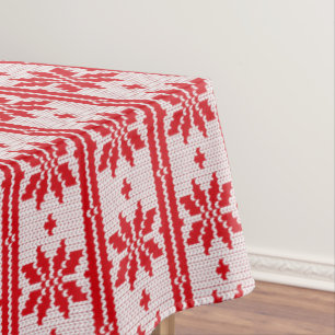 Xmas Stricken nahtloses Muster 1 + Ihre Ideen Tischdecke