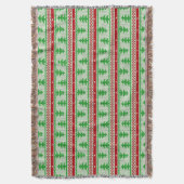 Xmas Stricken nahtloses Muster 2 + Ihre Ideen Decke (Vorderseite Vertikal)