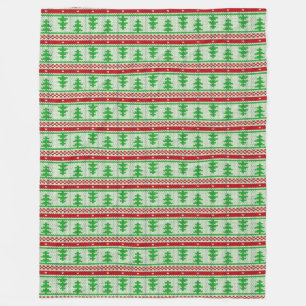 Xmas Stricken nahtloses Muster 2 + Ihre Ideen Fleecedecke