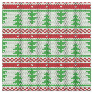 Xmas Stricken nahtloses Muster 2 + Ihre Ideen Stoff