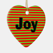 Xmas Stripe Keramikornament (Rechts)