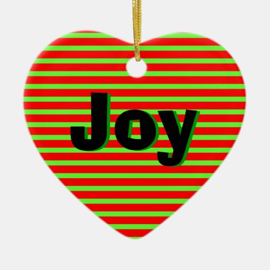 Xmas Stripe Keramikornament (Vorne)