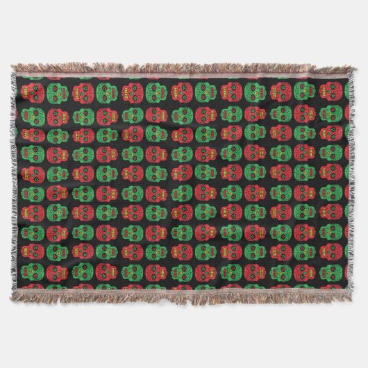 Xmas Sugar Skulls Decke (Vorderseite)