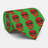 Xmas Sugar Skulls Krawatte (Gerollt)