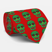 Xmas Sugar Skulls Krawatte (Gerollt)