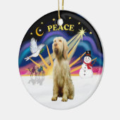 Xmas Sunrise - Spinone Italiano (Jakob) Keramik Ornament (Links)