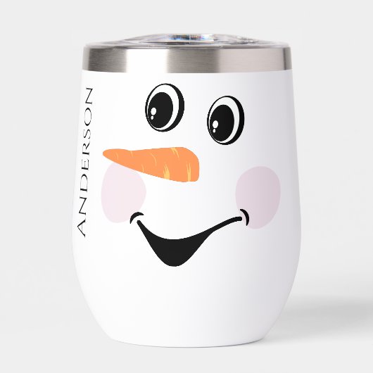 Xmas Süße benutzerdefinierte Schneemann glückliche (Vorderseite)
