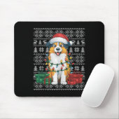 Xmas Sweater Style Ugly Australian Shepherd Dog Ch Mousepad (Mit Mouse)