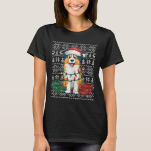 Xmas Sweater Style Ugly Australian Shepherd Dog Ch T-Shirt