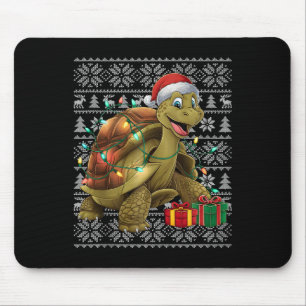 Xmas Sweater Style Ugly Santa Giant Tortoise Chris Mousepad