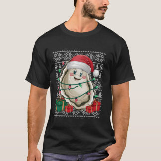 Xmas Sweater Style Ugly Weihnachtsmannmütze Funny T-Shirt