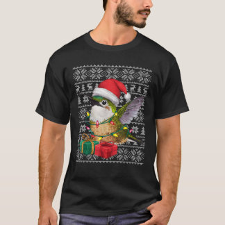Xmas Sweater Style Ugly Weihnachtsmannmütze Hummin T-Shirt