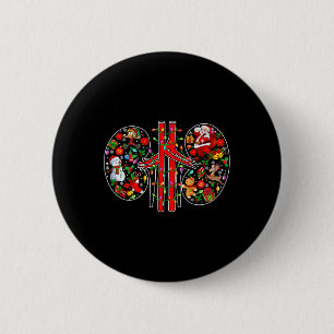 Xmas Symbole Santa Elf Nidneys Form Dialyse Tech Button
