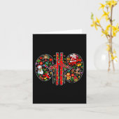 Xmas Symbole Santa Elf Nidneys Form Dialyse Tech Karte (Gelbe Blume)