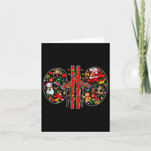 Xmas Symbole Santa Elf Nidneys Form Dialyse Tech Karte
