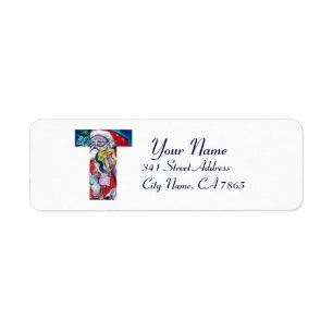 XMAS T LETTER /SANTA CLAUS MIT VIOLIN MONOGRAMM