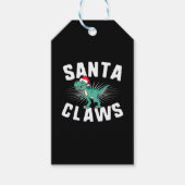 Xmas T-Rex Weihnachtsmäntel Geschenkanhänger (Vorderseite)