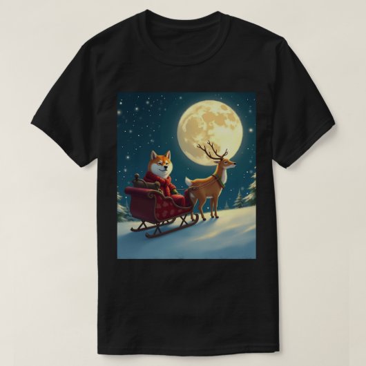 Xmas T - Shirt Shiba Inu Doge (Design vorne)