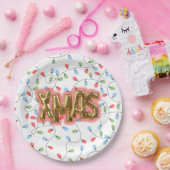 Xmas-Tabelle Pappteller (Party)