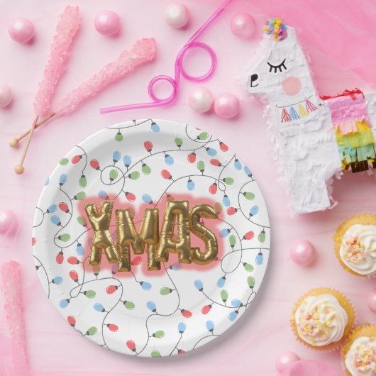 Xmas-Tabelle Pappteller (Party)