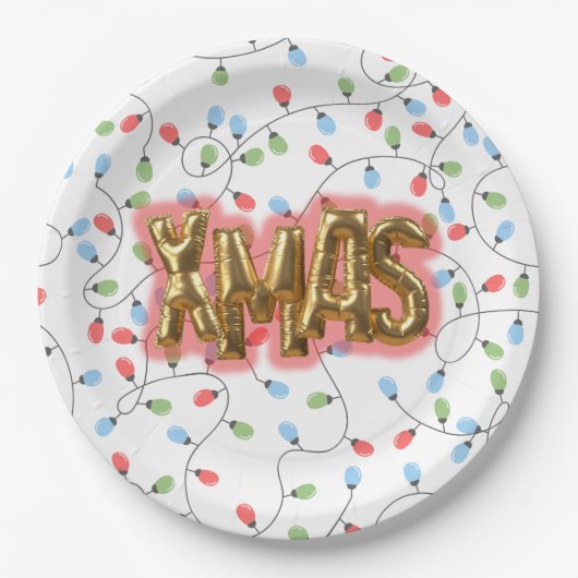 Xmas-Tabelle Pappteller (Vorderseite)