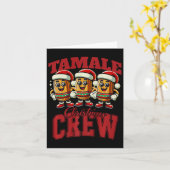 Xmas Tamale Food Funny mexikanisches Weihnachtsfes Karte (Gelbe Blume)