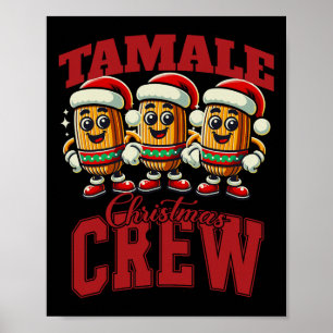 Xmas Tamale Food Funny mexikanisches Weihnachtsfes Poster