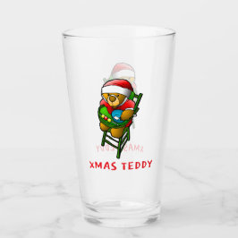 Xmas Teddy Bear Glas