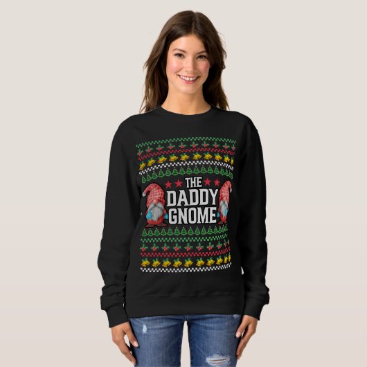 Xmas The Daddy Gnome Ugly Weihnachtsgnomes Sweater Sweatshirt (Vorne ganz)