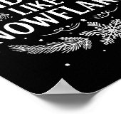 Xmas Themed Spread Kindness Like Snowflakes Merry Poster (Ecke)