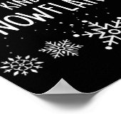 Xmas Themed Spread Kindness Like Snowflakes Merry Poster (Ecke)