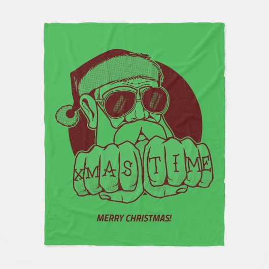 Xmas Time Fleece Blanket (Vorderseite)