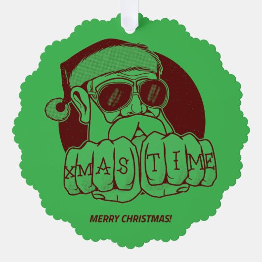 Xmas Time Paper Ornament (Vorderseite)