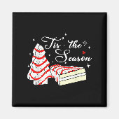 Xmas Tis' The Season Christmas Tree Cakes Debbie B Magnet (Vorne)